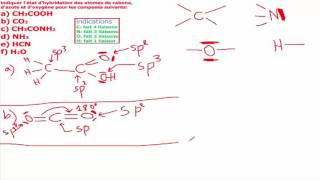 Lhybridation  Exercice Corrigé [upl. by Hafirahs]