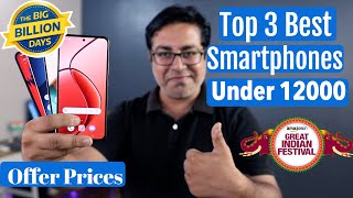 TOP 3 BEST Phones Under 12000 in Flipkart amp Amazon Sale 2024 [upl. by Warp]