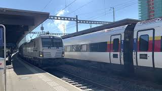 railCare Siemens Vectron 476 453 mit Güterzug in Zürich Oerlikon [upl. by Akelahs]