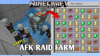 Simple Afk Raid Farm MCPE Bedrock 121🔥🔥 Kysn Studio minecraft building farm [upl. by Limay958]