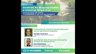 Seminario Avances en Biopreparados e Insumos Orgánicos [upl. by Carmelo]