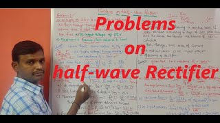 Problems on HalfWave Rectifier [upl. by Deehsar202]