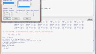 R Commander Hypothesis Testing [upl. by Meyers]