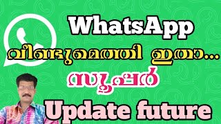 വാട്സപ്പിൽവന്ന പുതിയഅപ്ഡേറ്റ് ഫീച്ചർ What is the new updatefeature WhatsApp Malayalam photofilter [upl. by Aehtna]