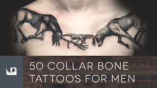 50 Collarbone Tattoos For Men [upl. by Ferdinanda699]