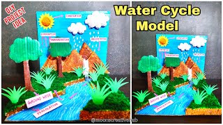 Water cycle model for school project  Water cycle 3d Model  Science project  School Project ideas [upl. by Aronid525]