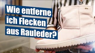 Wie entferne ich Flecken aus Rauleder [upl. by Irollam]