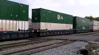 Norfolk Southern Train A225 at Tuscaloosa Alabama [upl. by Atinihc]