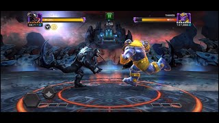 MCOC RAIDS … VENOM VS THANOS hitting damage cap everytime [upl. by Reichert]