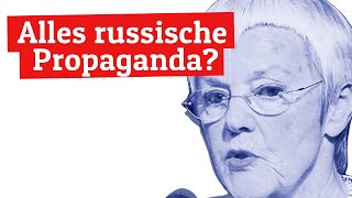 Propaganda können sie alle  Gabriele KroneSchmalz [upl. by Nostets]