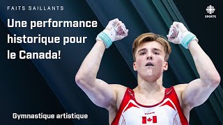 Meilleure performance masculine canadienne aux mondiaux de gymnastique 😍 [upl. by Schmidt541]