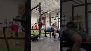 Moderate grip bench press  105lb weight releasers 215lbs on the bar [upl. by Blatt298]