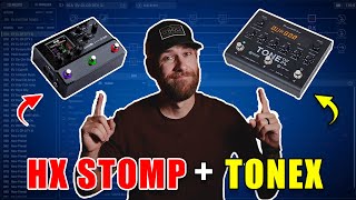 How to Control TONEX with HX STOMP Setup Wiring MIDI amp More [upl. by Leahkim]