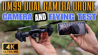 DM99 4K Dual Camera Drone Flying  E88 Drone Camera Test  DM99 Camera Drone Flying Test [upl. by Enyallij]