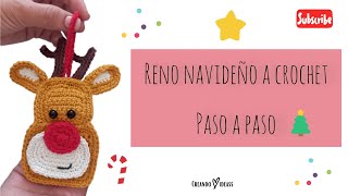 Reno navideño a CROCHET🦌🎄  Tutorial paso a paso  Creando ideass 🎄 [upl. by Ueih]