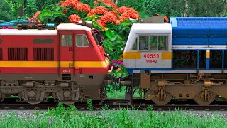 WDP4D to WAP4 LOCOMOTIVE CHANGE  BUMPY RAILROAD  Train Simulator  Railwork  NTG GAMING [upl. by Halpern]