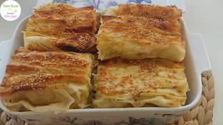 LORLU PİLE BÖREK BÜZGÜLÜ BÖREK TARİFİ [upl. by Ralfston]