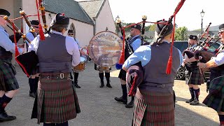 Battle of the Somme amp Heights of Dargai by Grampian District Pipes and Drums by Braemar Mews in 2019 [upl. by Michon774]