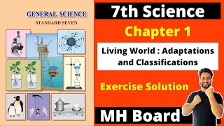 7th Science Chapter 1  Living World  Adaptation amp Classification  Questions  Maharashtra Board [upl. by Atsirtal]