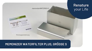 memonizerWATERFILTER plus Größe S Montageanleitung [upl. by Libre612]