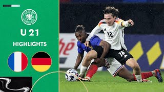 Double lead gambled away  France vs Germany 12  Highlights  Under21 Friendly [upl. by Hadeis483]