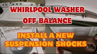 How to Fix Whirlpool Washer Shaking and Hitting Sides  Washer Off Balance  Model WTW4800XQ4 [upl. by Niall]