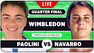 PAOLINI vs NAVARRO  Wimbledon 2024 Quarter Final  LIVE Tennis Talk Watchalong [upl. by Enilatan]