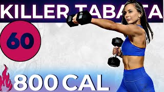 55MIN FAT KILLER TOTAL BODY TABATA WORKOUT build lean muscle and lose fat fast  abs 2010 timer [upl. by Mayap]