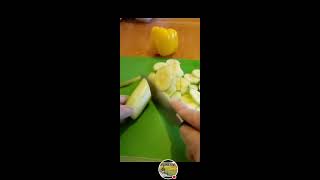 PeelingSlicing and Cutting Veggies  Natural Sounds [upl. by Einolem726]