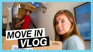 MOVING IN TO AN UNFINISHED HOME  VLOG [upl. by Karlik423]