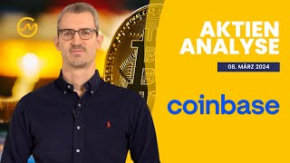 Coinbase Aktienanalyse 2024  Kann die Aktie den BitcoinBoom nutzen [upl. by Shepley]