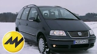 VW Sharan 19 TDI Papis Liebling im MotorvisionTest [upl. by Nauqaj]