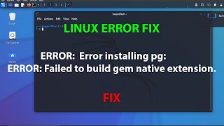 LINUX ERROR FIX Unable to install pg gem on CentOS [upl. by Assirod]