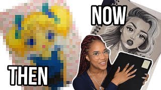 REACTING TO MY OLD ART  THEN vs NOW [upl. by Barris]