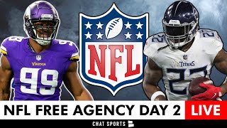 NFL Free Agency 2024 LIVE Day 2 Latest Signings News Tracker CJ GardnerJohnson Danielle Hunter [upl. by Ahsatniuq939]