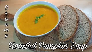 Creamy Roasted Pumpkin Soup  Kurbis Suppe [upl. by Alusru444]