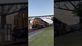 csx M410 working hard Northbound with Locos 998 and 5477 at MP724 580 Axles 962024 [upl. by Kolva149]