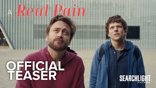 A REAL PAIN  Official Trailer  Searchlight Pictures [upl. by Hackney718]