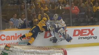 Aaron Dell Comes Out of Net Aggressively And Takes Uncharacteristic Interference Penalty [upl. by Aihsotan]