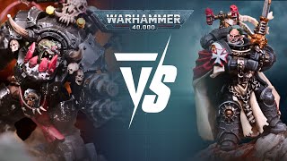 Warhammer 40k 10th Edition Live 2000pts Battle Report Black Templars Vs Orks [upl. by Saltsman]