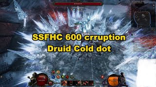 Last epochquotSSFHCquot600 corruption Druid Cold dot Werebear boss fight 092k [upl. by Field]