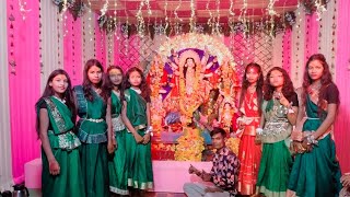 PDF girls crew  special navratri Dance performance Mansar mine 2024  1st prize winner 🏆 [upl. by Amalita]