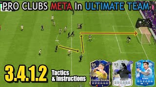 UNSTOPPABLE 3412 META Inspired from CLUBS Tournament FC 24 eafc24 fut customtactics [upl. by Devinne]