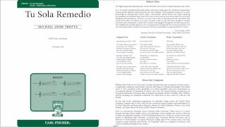 Tu Sola Remedio CM9510 by Michael John Trotta [upl. by Morie]