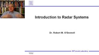 Introduction to Radar Systems – Lecture 1 – Introduction Part 1 [upl. by Atilef948]