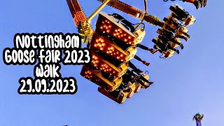 Nottingham Goose Fair 2023 29092023 walknottingham goosefair walk 2023 [upl. by Atirahs567]