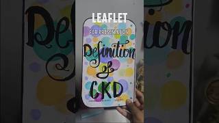 easiest leaflet for presentation😍 leaflet craft project [upl. by Retsek]