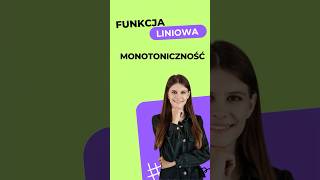 Funkcja liniowa monotoniczność [upl. by Asille184]