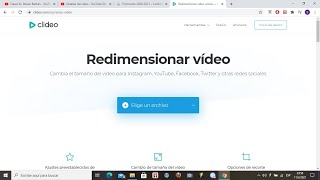 Clideo editor de video en linea Función 3 redimensionar [upl. by Arrik582]