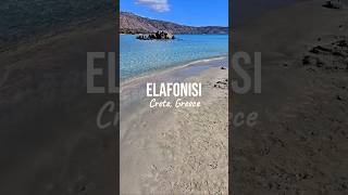 Paradise found 🇬🇷 greece elafonisi beach travel travelsmart destinationgreece travelist sea [upl. by Noruq]